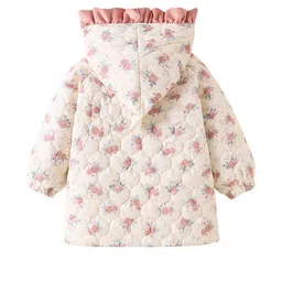 Hopscotch Kids Ruffle Embellished Coat-image-40