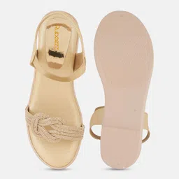 Rubeezz Women Western Embellished Party Wedge Heels Sandals image 3