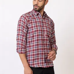 MODERNITY Men Comfort Slim Fit Tartan Checks Checked Casual Shirt image 2