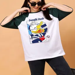 CORSICA Women Donald Duck Printed Bio Finish T-shirt-picture-25