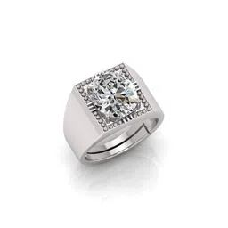 Todani Jems Unisex Zircon Stone Silver Plated Ring image 1