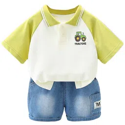 StyleCast x Revolte Boys Printed Pure Cotton T-shirt With Shorts-picture-40