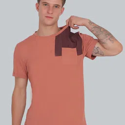 DIDA Men Dri-Fit Colourblocked Round Neck T-shirt-image-70