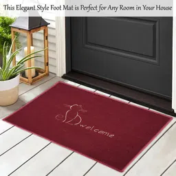 Kuber Industries Assorted 3 Pieces Embroidery Microfibre Anti-Skid Doormats image 3