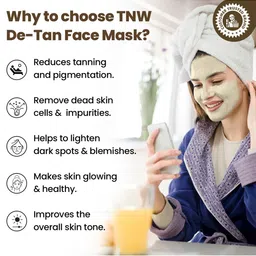 TNW the natural wash Set of Face Moisturizing Gel-Cream & De-Tan Face Pack - 50 g each image 4