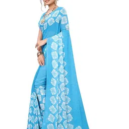 KANOODA Printed Pure Georgette Saree-image-7