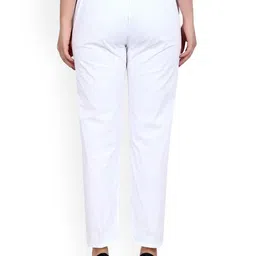 SRISARAS Women Pack Of 2 Solid Mid-Rise Regular Fit Trousers image 3