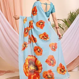 Leelavati Floral Pure Chiffon Saree image 2