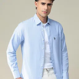 U.S. Polo Assn. Slim Fit Pure Cotton Casual Shirt-picture-33
