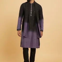 Twamev Men Embroidered Regular Thread Work Kurta with Churidar & With Dupatta-picture-39