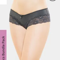 MYZA Women Black Nylon Mid-Rise Hipster Briefs-image-73