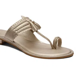ERIDANI Block Sandals with Tassels image 4