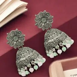 FEMMIBELLA Circular Jhumkas Earrings-image-30