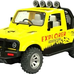 play haven Explorer Adventure 4x4 with stepneyToy (Yellow, Pack of: 1)-picture-34