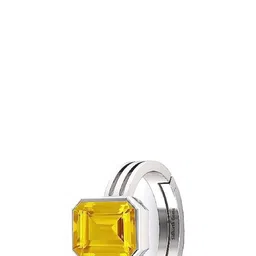 Sidharth Gems 10.25 Ratti 9.25 KT Yellow Sapphire Ring image 1