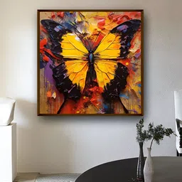 Artsense Yellow & Red Canvas Wall Art-picture-30