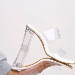 Stylestry Girls Synthetic Patent Block Sandal Heels-picture-14