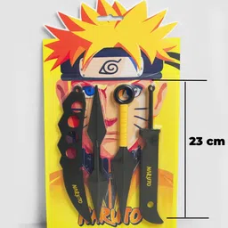 happi tokens Naruto Action Set - Kunai, Chakra, Double Side Kunai, Kubikiribocho - 4 Pieces image 3