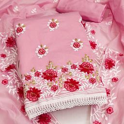 Rangtulika Ethnics Embroidered Unstitched Dress Material-picture-11