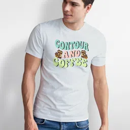 Seekbuylove Men Typography Printed Bio Finish T-shirt image 2