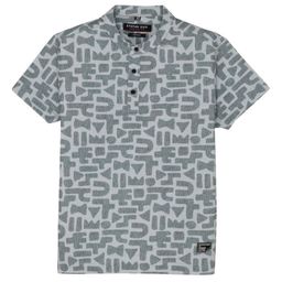 Status Quo Boys Printed Henley Neck Pockets T-shirt-image-69