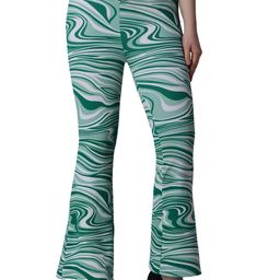 Popwings Women Marble Printed Smart High-Rise Easy Wash Trousers-picture-17