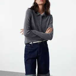 Trendyol Women Shirt Collar Pullover Sweaters-image-66