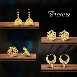 VIVASTRI Women Gold-Plated Alloy Earrings-picture-13