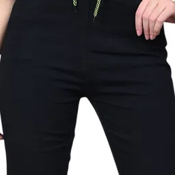 NEUNK Women Comfort Jogger Mid-Rise Mildly Distressed Stretchable Jeans image 3