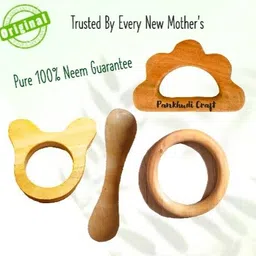shivangi-creation Pure Neem Wooden Teether for your kids Teether-picture-30