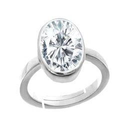 RRVGEM 10.00 KT Round Shape Cubic White Zircon American Diamond Ring-picture-29