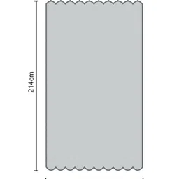 HOUSE OF QUIRK Beige Set of 2 Sheer Long Door Curtain image 4