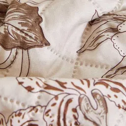 HOMETHREADS Coffee Brown Embroidered Sofa Cover image 4