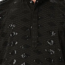 Anouk Men Geometric Woven Design Daily Cotton A-Line Kurta image 5