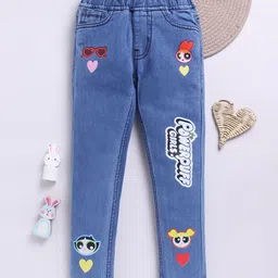 Here&Now X Game Begins Girls Slim Fit Printed Stretchable Jeans-picture-47