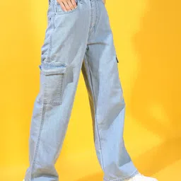 tokyo talkies Women Regular Mid Rise Light Blue Jeans image 5