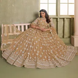 Ethniqlo Embellished Sequinned Lehenga With Blouse & Dupatta image 3