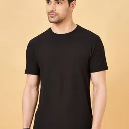 7 Alt by Pantaloons Men Solid Round Neck Slim Fit T-shirt-picture-22