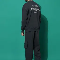 GRIFFEL Men Mid-Rise Round Neck Tracksuits image 5