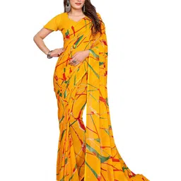 Moda Rapido Abstract Printed Saree With Unstitched Blouse Piece-picture-19