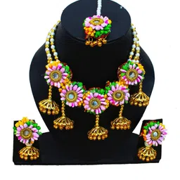 craftsai exports Women Maroon Jewellery Set image 2
