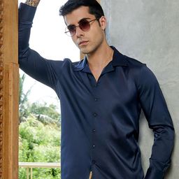 Campus Sutra Comfort Cuban Collar Regular Fit Casual Shirt-picture-27
