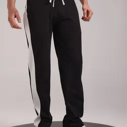 INDICLUB Men Colourblocked Mid-Rise Loose-Fit Track Pants-image-87