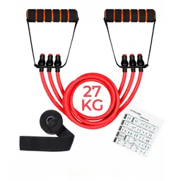 STRAUSS Triple Resistance Tube with Foam Handles, Door Knob & Carry Bag-picture-11