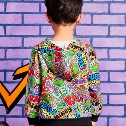 YK Boys Printed Hooded Sweatshirt image 3