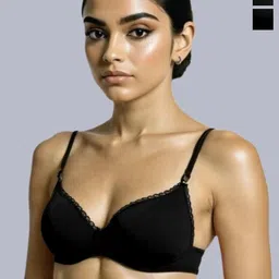 Eden Pack Of 2 Plus Size Solid Seamless Heavily Padded Medium Coverage Everyday Bra-image-3