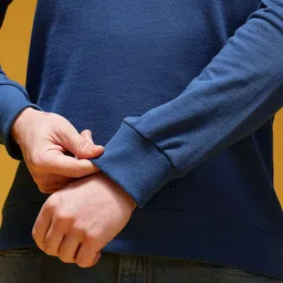 HERE&NOW Solid Round Neck Sweatshirt image 3