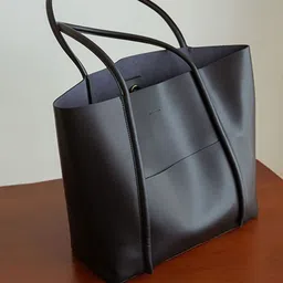 PURPLEHUNT Leather Oversized Shopper Tote Bag with Cut Work-picture-34