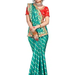 jayant creation Green Silk Blend Sarees image 5