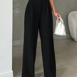 Next One Women Smart Straight Fit High-Rise Trousers-picture-19